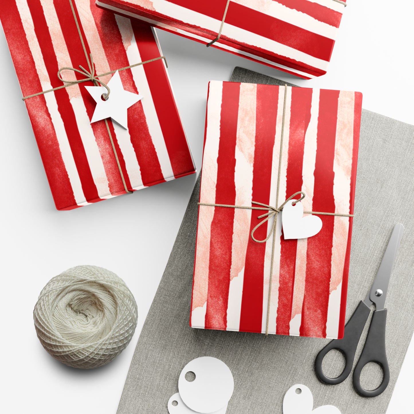 Candy Stripped Holiday Wrapping