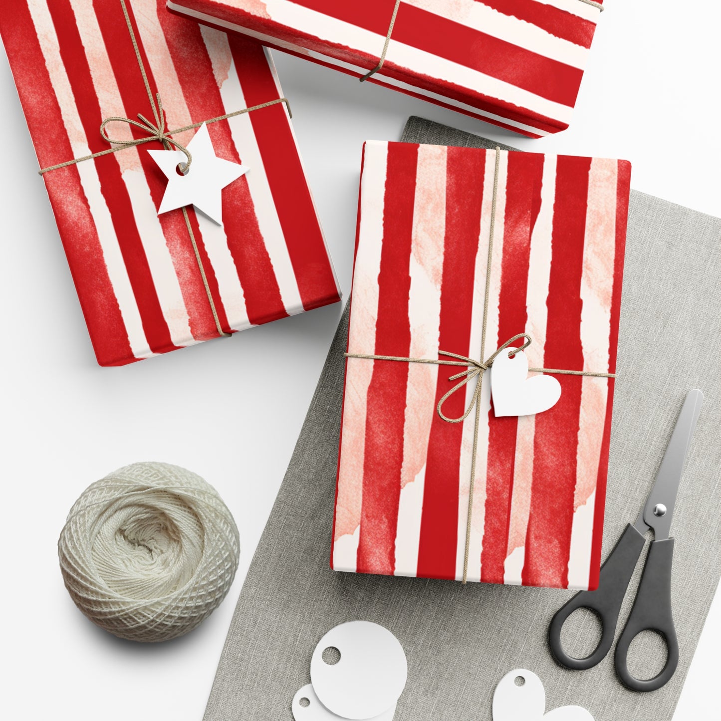 Candy Stripped Holiday Wrapping