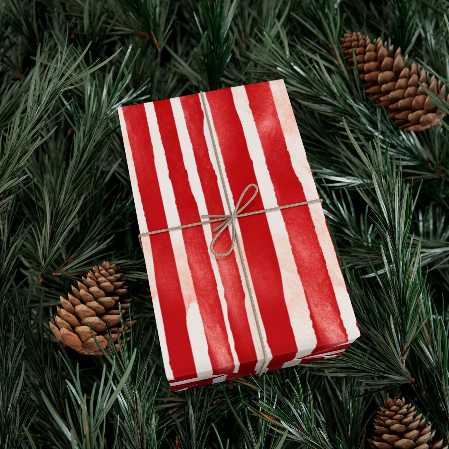 Candy Stripped Holiday Wrapping